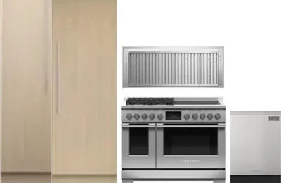 5 Piece Package Includes Refrigerator, Freezer, Range, Hood And Dishwasher